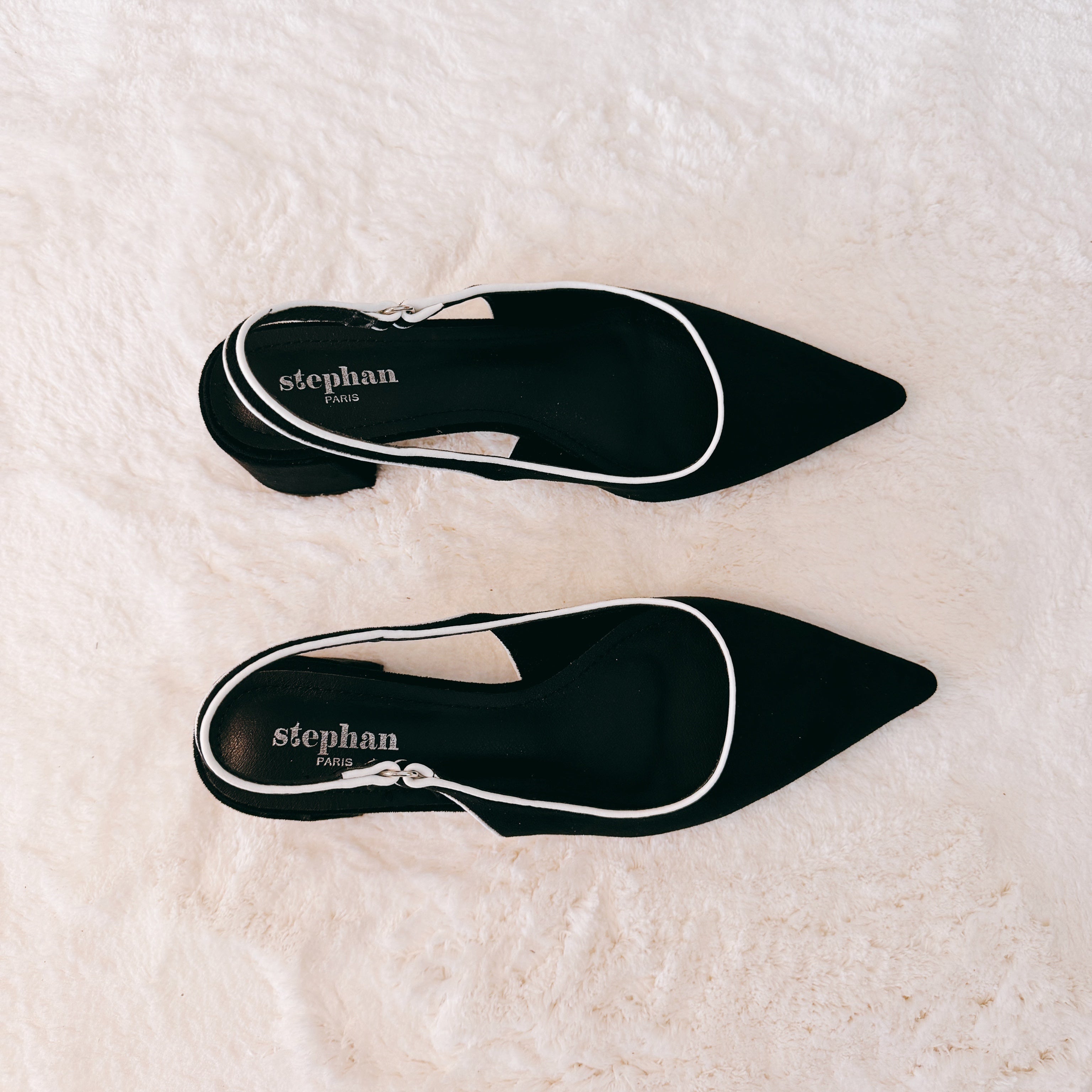 Escarpins slingback “Noir Élégance”