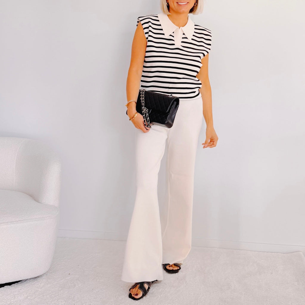 Ecru Lou Broek – Flowy High Waist