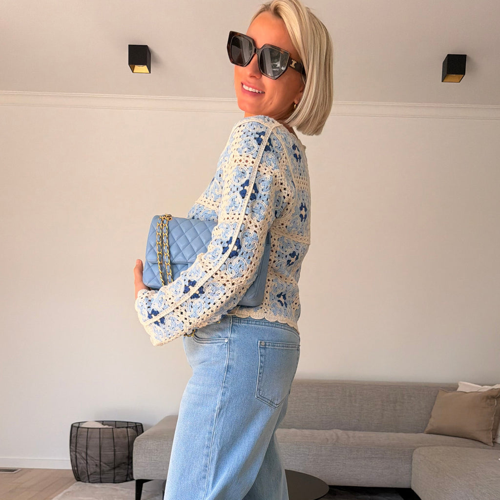 Top Chloé bleu