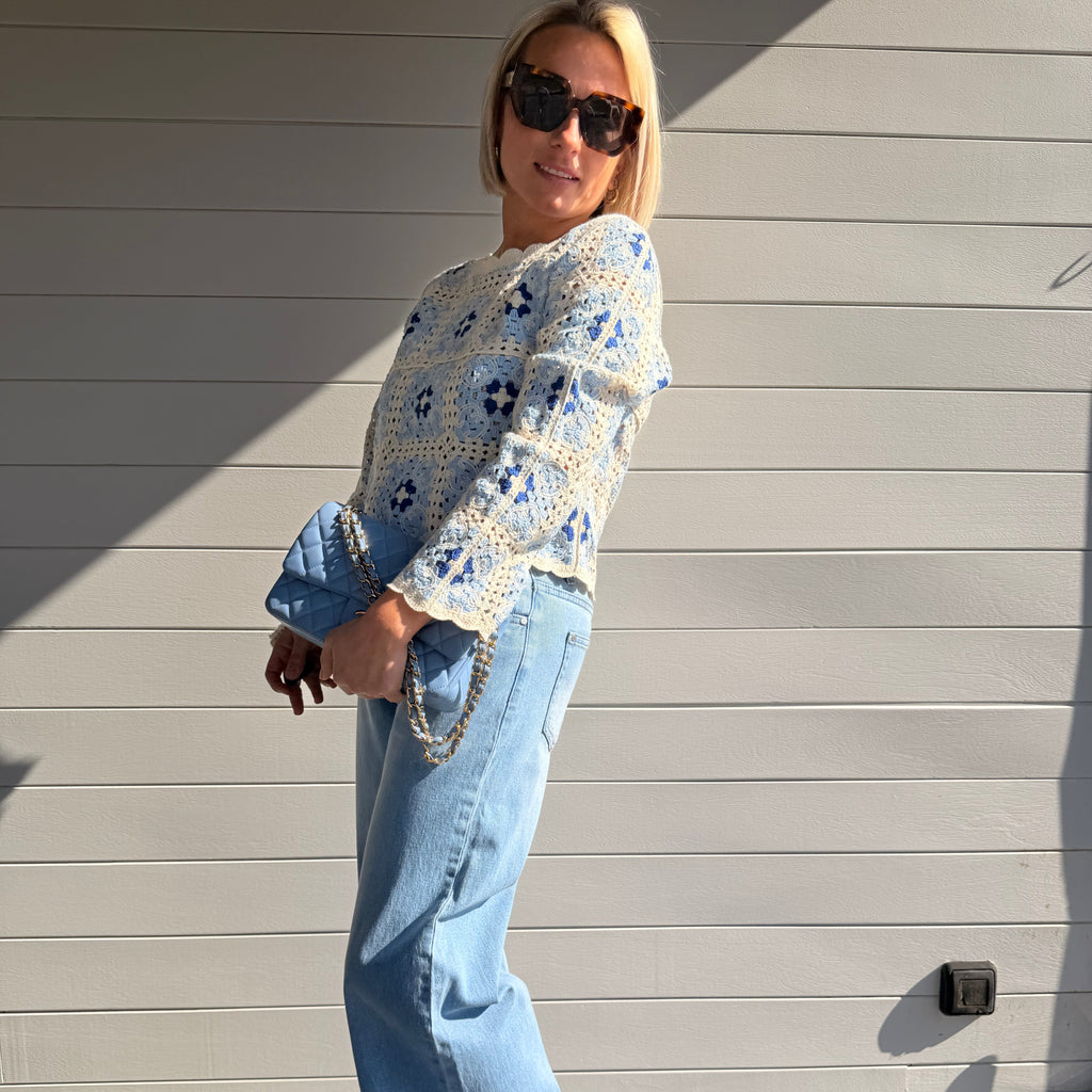 Top Chloé bleu