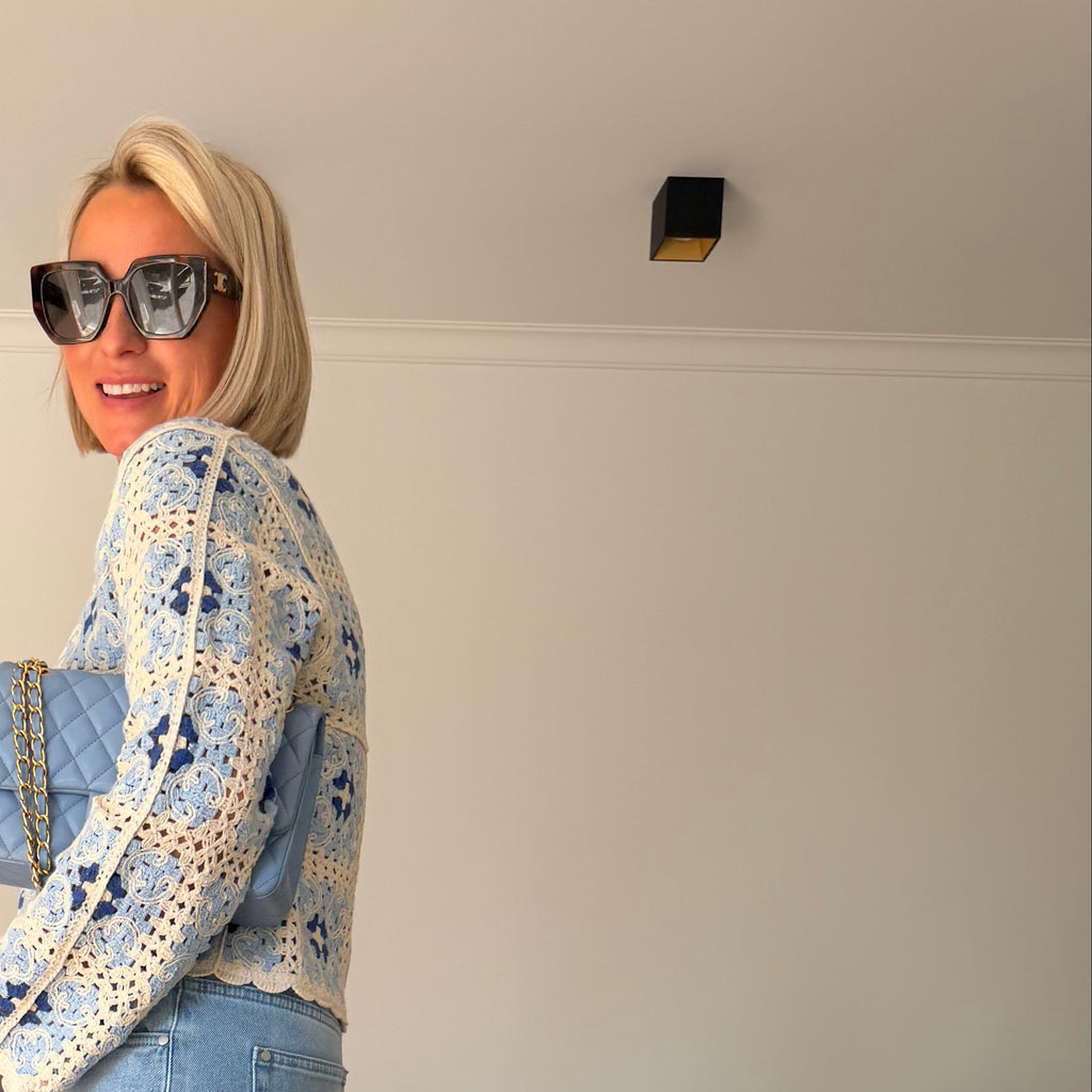 Top Chloé bleu
