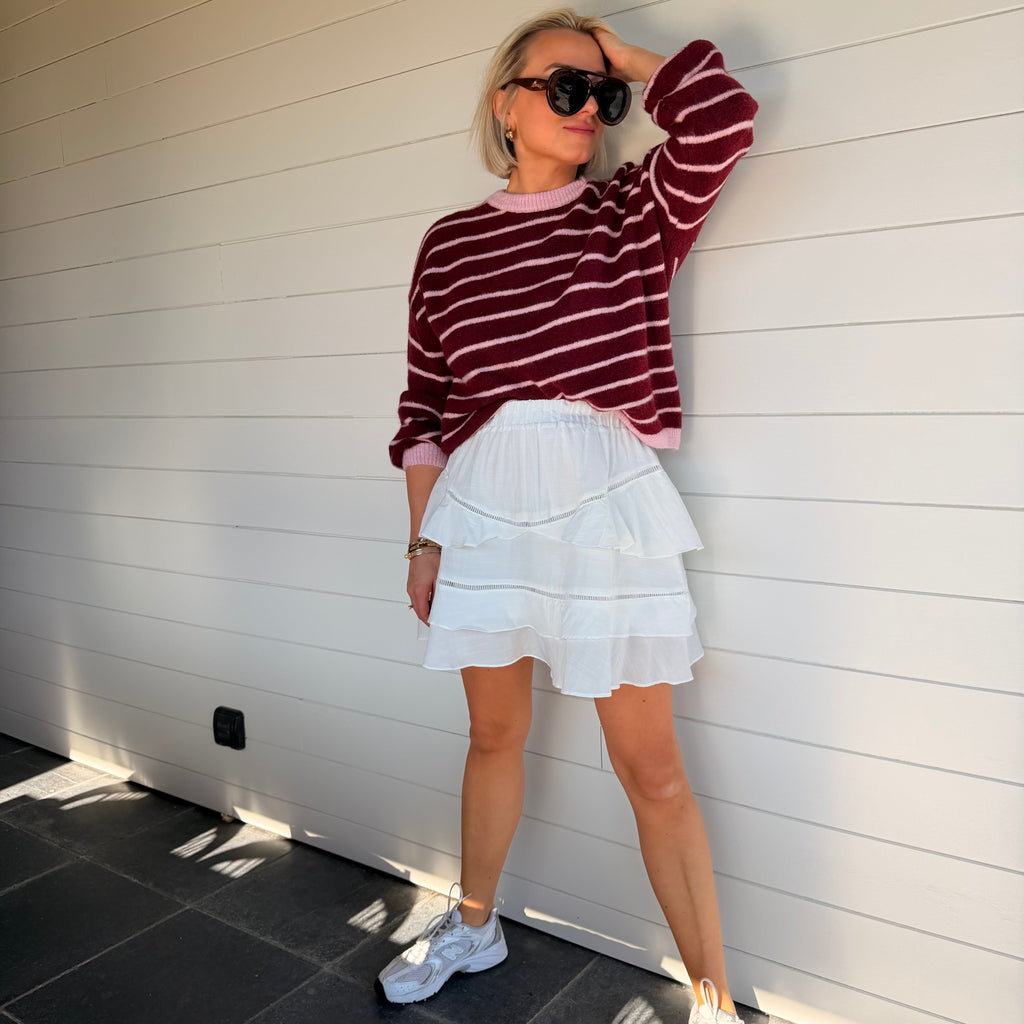 jupe blanche femme
jupe à volants femme
jupe fluide été femme
jupe courte élégante
jupe romantique femme
jupe taille élastique
tenue été chic femme
jupe légère femme