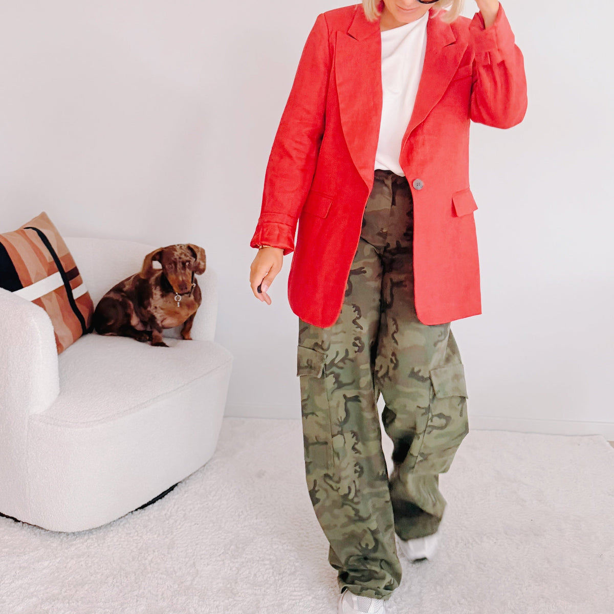 Pantalon cargo camouflage Emile