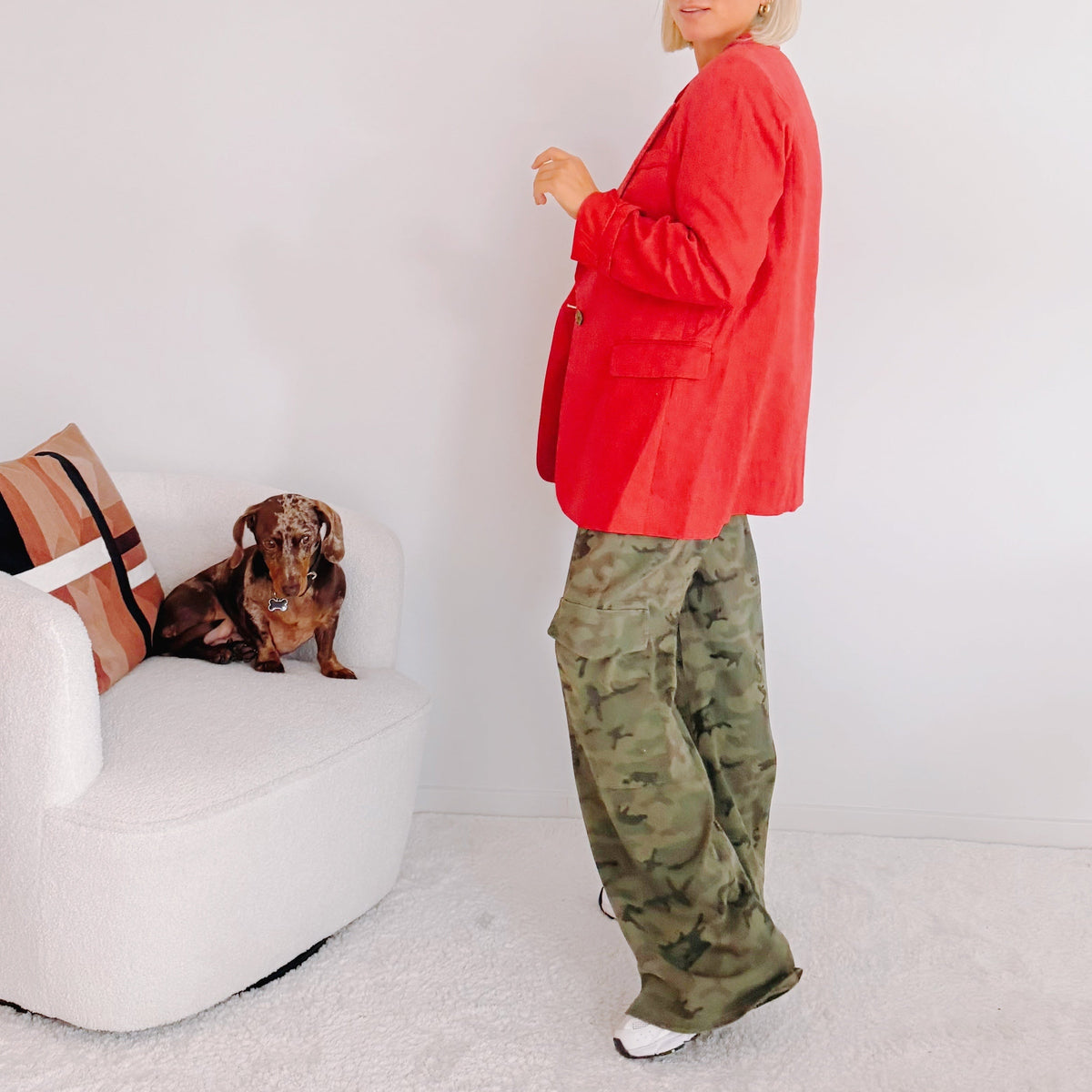 Pantalon cargo camouflage Emile