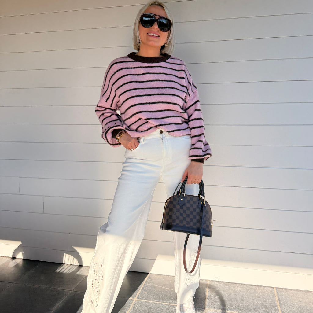 pull rose femme
pull rayé femme
pull oversize femme
pull tendance femme
pull casual chic
pull doux femme
look casual femme
pull mi-saison femme
