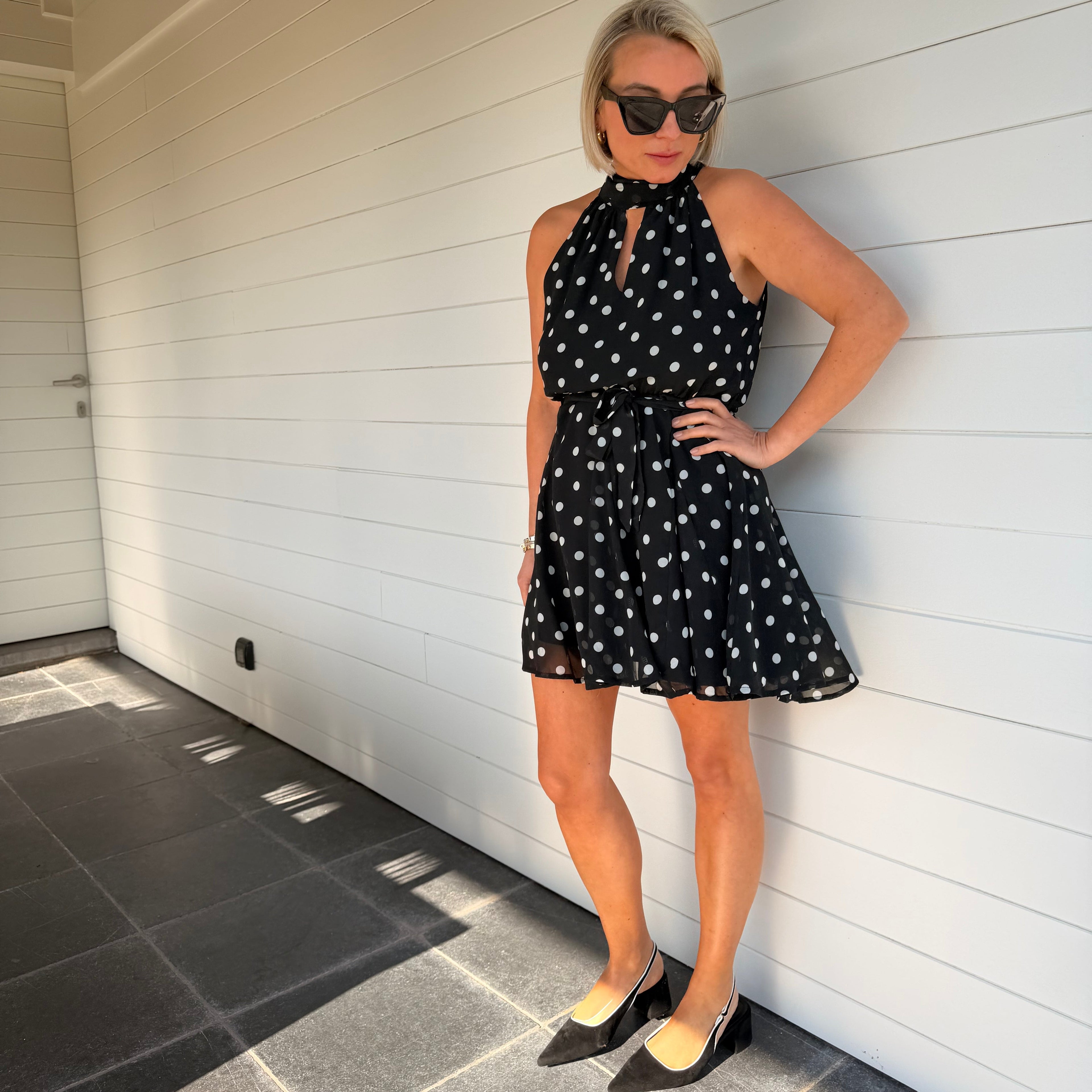 robe noire à pois femme
robe élégante femme
robe chic femme
robe courte femme
robe soirée femme
robe tendance femme