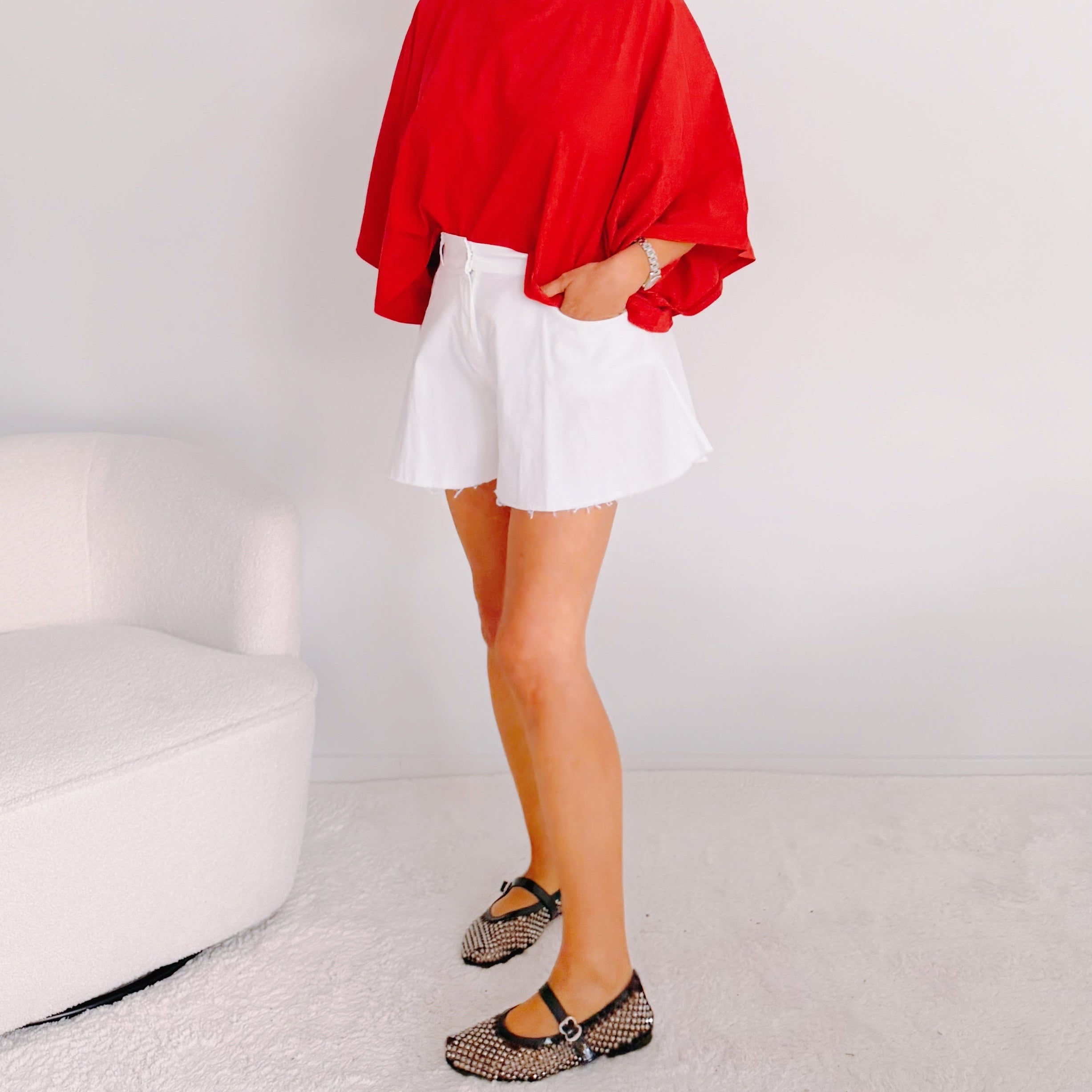 Short Coco blanc
