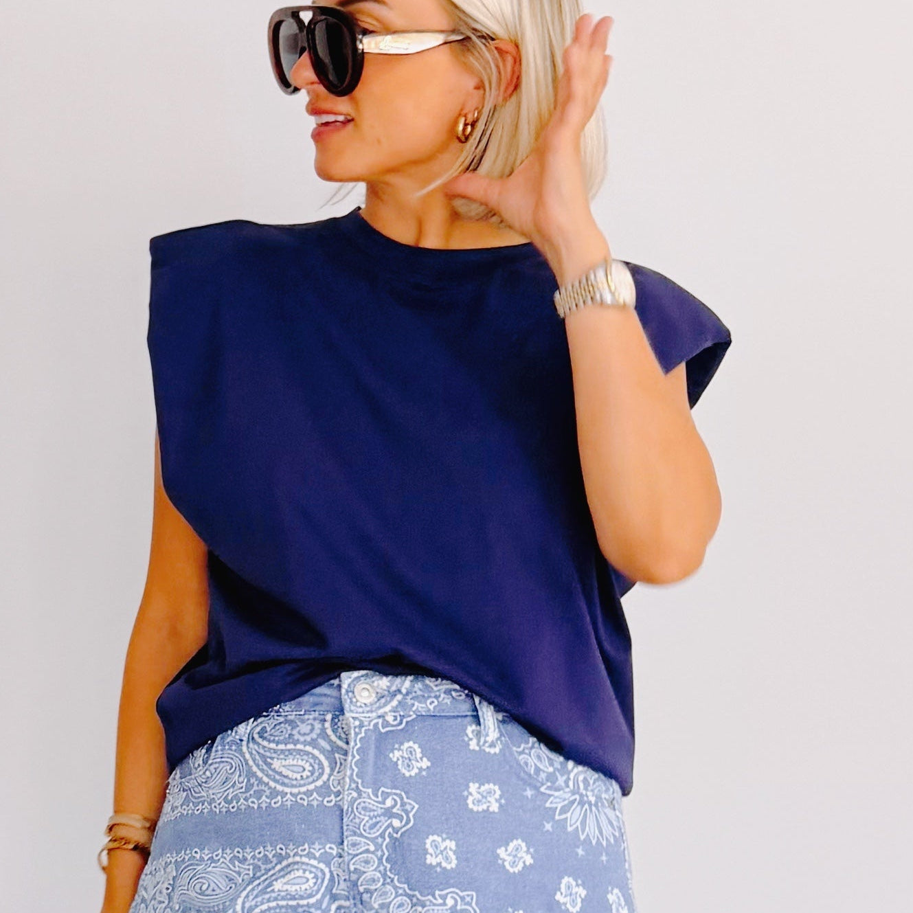 T-Shirt Oscar bleu marine