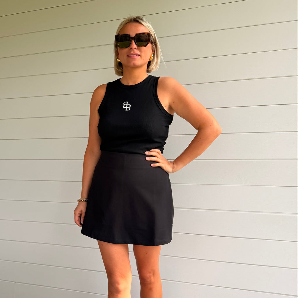 Jupe short Alix noire
