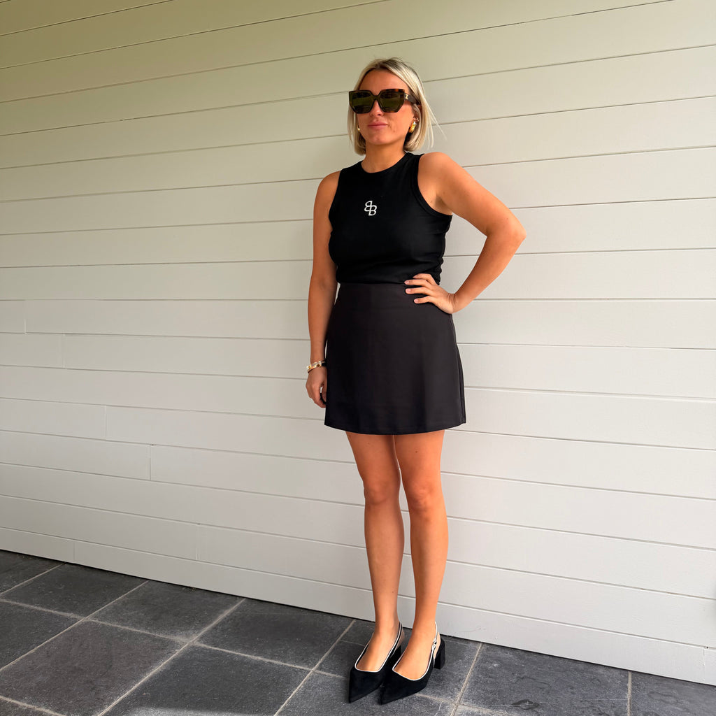 Jupe short Alix noire